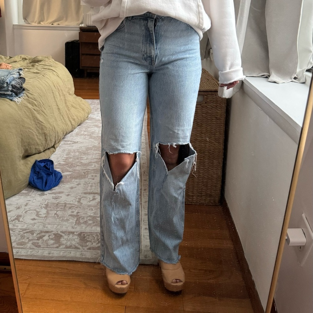 ZARA size 6 high rise jeans